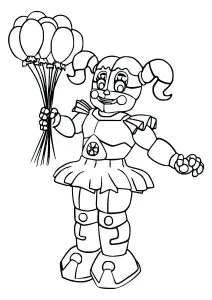 Fnaf Circus Baby With Balloons