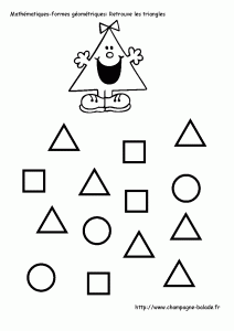 coloring-page-shapes-to-download-for-free : Miss Triangle