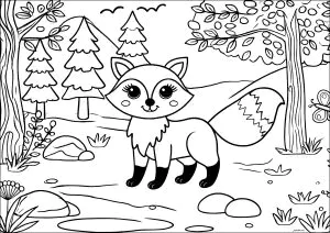 Young Fox In The Forest