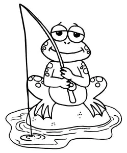 Frog Coloring For Kids