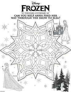 Frozen To Color For Kids