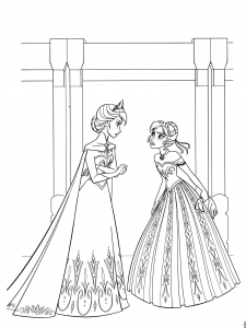 Frozen To Color For Kids