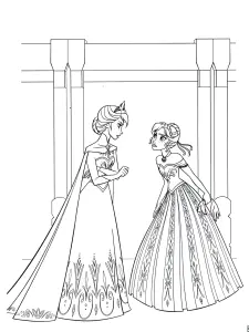Frozen To Color For Kids