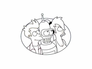 Futurama image to download and color