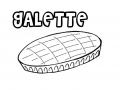 Free Galette des rois drawing to print and color