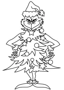 The Grinch Disguised As A Christmas Tree To Steal Presents