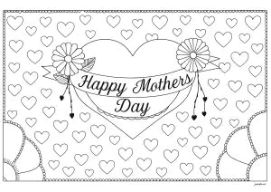 Fun Mother's Day Coloring Page For Kids