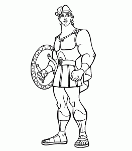 Free Hercules Coloring Page To Color