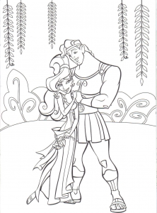 Printable Hercules coloring pages for kids