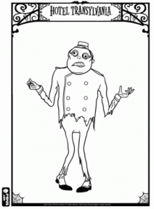 Hotel Transylvania Coloring Page For Children