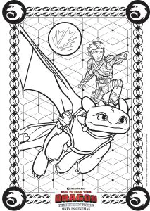 Toothless In Flight With Hiccup