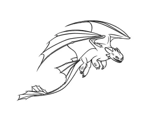 Dragons Coloring Page For Kids