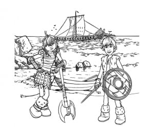 Dragons Image To Print And Color
