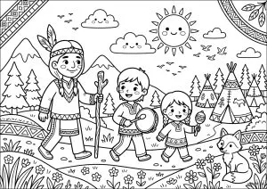 Indigenous land hike
