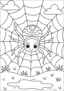Areignée Smiling In Her Web