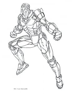 Iron Man Coloring Page For Kids
