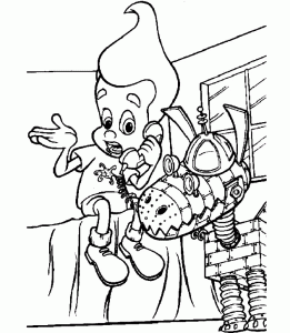 Jimmy Neutron coloring pages for children