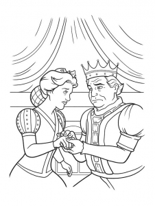 King And Queen Of Shrek Coloring Page To Download