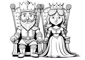 Serious King and Queen