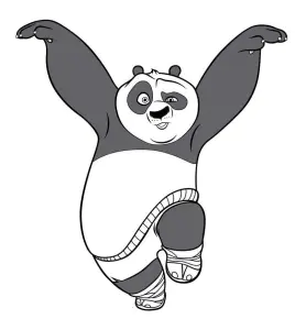 Kung Fu Panda Picture To Print And Color