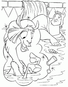 Coloriage de Kuzco à imprimer