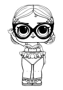 Lol Surprise Doll With Big Black Glasses
