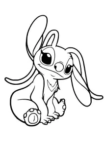 Angel: beautiful drawing with thick lines