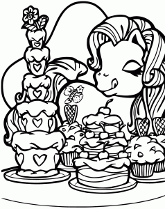 Image of Little Pony to print and color