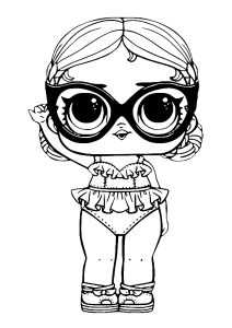 Coloring page lol surprise dolls for children