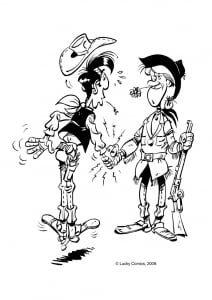 Lucky Luke image to print and color