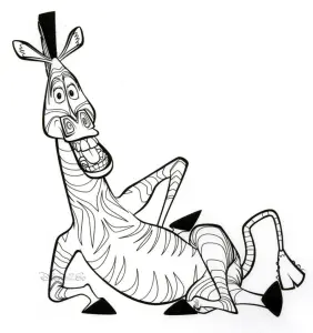 Madagascar Coloring Page For Children