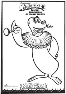Free Madagascar Coloring Page To Color