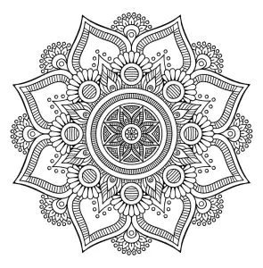 Pretty mandala flower