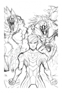 coloring-page-max-steel-for-kids