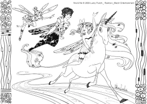 Mia And Me Coloring Page To Download