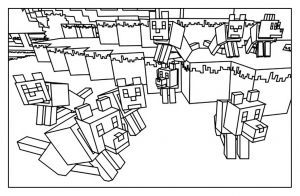 Free Minecraft coloring pages to color