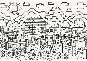 Animated minecraft farm