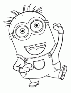 Minions image to download and color