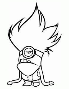 Minions Coloring Page For Kids