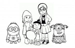 Minions coloring pages for kids