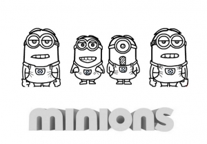 Minions coloring pages for kids