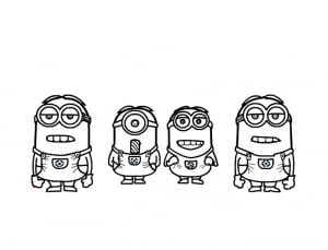 Minions coloring pages to print for kids