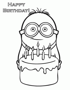 Minions coloring pages for kids