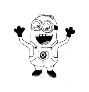 Minions picture to print and color