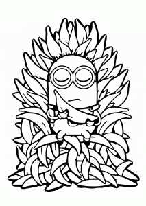 Minions coloring pages to print for kids