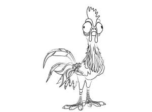 Vaiana Coloring Page For Kids