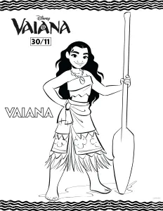 Vaiana  Disney / Pixar  Picture To Print And Color