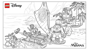 Vaiana Coloring Page For Kids