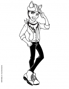Monster high for children - Monster High Kids Coloring Pages