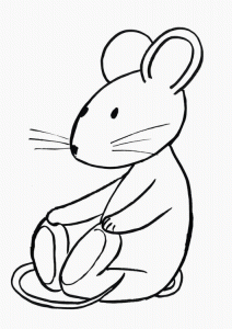Printable mouse coloring pages for kids